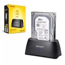 Dock Station Conexão SATA 3 USB 3.0 para HD e SSD 2.5 e 3.5 HD até 10TB