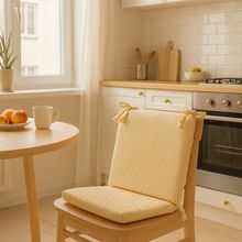 Kit Almofada Assento 40cmx40cm Bland Natural 04 Peças