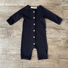 Macacão Canelado Pureza Preto - Cabrino Baby