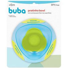 Pratinho Bowl Azul e Verde com Ventosa - Buba