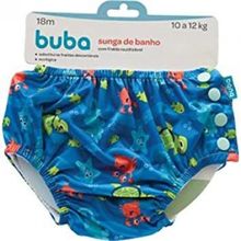 Sunga de piscina reutilizável Tam M (18 meses) Fundo do Mar - Buba
