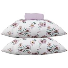 Jogo de Cama KazzaVip Queen Malha Mista 70% Algodão e 30% Poliéster Curitiba 3 Peças Lilac