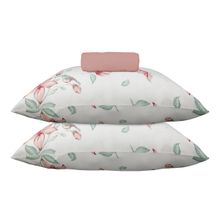 Jogo de Cama KazzaVip Casal Malha Mista 70% Algodão e 30% Poliéster Mendonza 3 Peças Rosa