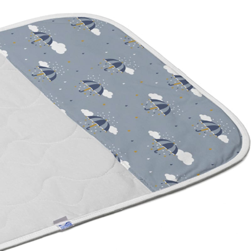 Trocador Tecebem Baby Malha Estampado Impermeável Zoe 45cmx70cm Azul