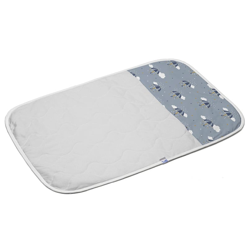Encontraproduto.com.br - Trocador Tecebem Baby Malha Estampado Impermeável Zoe 45cmx70cm Azul