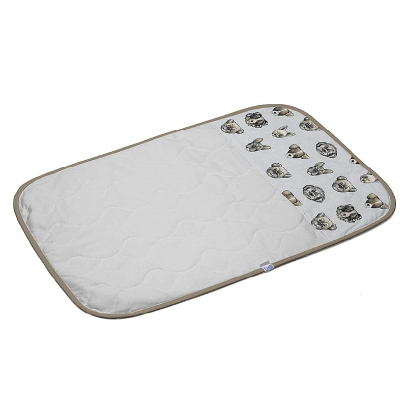 Encontraproduto.com.br - Trocador Tecebem Baby Malha Estampado Impermeável Agnes 45cmx70cm Bege