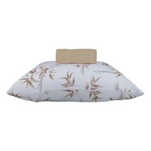 Jogo de Cama KazzaVip Solteiro Malha Mista 70% Algodão e 30% Poliéster Rosario 2 Peças Bege