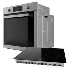 Kit Cozinha Black – Cooktop Touch 4 Bocas e Forno de Embutir 75L