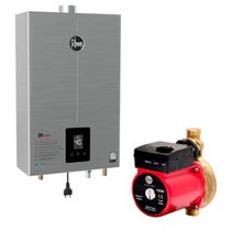 Aquecedor Inox 20 Litros GN Bivolt + Bomba 120W 220V Rheem