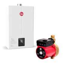 Kit Aquecedor 15 Litros GLP Bivolt + Bomba 120W 127V Rheem