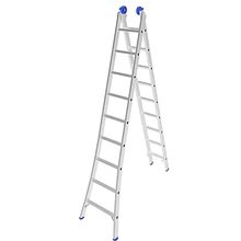 Escada de Alumínio Extensiva 2 x 9 Degraus 2,81 x 4,50 Metros MOR
