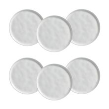 Conjunto de Pratos de Sobremesa Porto Brasil Bio New White 21,5cm - 6 Peças