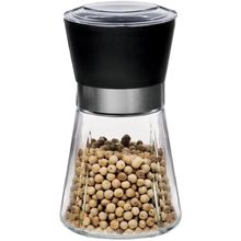Moedor de Pimenta em Vidro Euro Home – Preto/Transparente