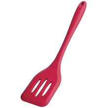 Espátula Vazada Euro em Silicone 29 cm - Vermelha