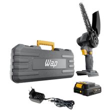 Motoserra de Poda Portátil Wap Sabre 6 K21 S01 Sabre 6 Polegadas 2000mnAh Corte de 10cm Bivolt