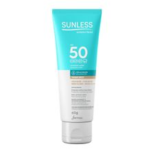 Protetor Solar Facial Sunless Toque Seco Bege Claro Fps50 60g