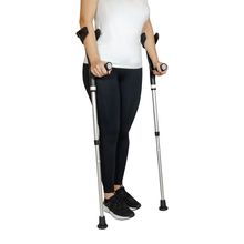 Muleta Canadense Dobrável Mercur Preta 1 Par