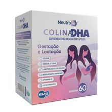 Suplemento Alimentar Neutrofer Colina DHA 60 Cápsulas