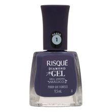 Esmalte Risqué Diamond Gel Cremoso Meu Jardim Mágico Poder que Floresce Roxo 9,5ml