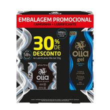 Kit Olla Preservativo Máxima Sensação 2 Unidades + Gel Lubrificante Íntimo 50g
