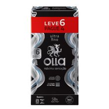 Preservativo Olla Máxima Sensação Ultra Fino 6 Unidades
