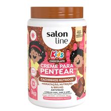 Creme para Pentear Salon Line Kids Cachinhos Nutrição Chocolate 1kg