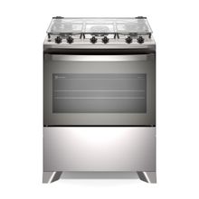 Fogão 5 bocas Electrolux Cinza Efficient Mesa Inox, PerfectCook e VaporBake® (FE5IG)