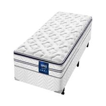 Cama Box de Solteiro AmericanFlex Topázio Gel com Pillow Top e Molas Ensacadas 67x88x188cm