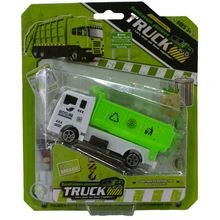 Caminhão Fricção Lixo Reciclagem 11 cm  Modelo 1 - Quanhe