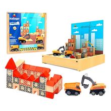 Brincando de Engenheiro Construtor 55 Peças 6812.1- Xalingo