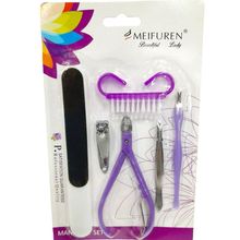 Kit Manicure com 6 Peças 2444019 Roxo - Quanhe
