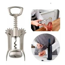 Saca Rolha Abridor de Vinho Metálico  Com Alavanca