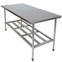 Mesa Lisa Com Prateleira Gradeada 0.65cm S12