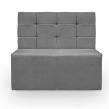 Canto Alemão Confortável Para Apartamento Cozinha E Restaurantes Suede Cor Cinza Claro