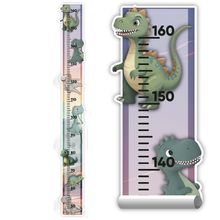 Adesivo Parede Régua Crescimento Dinossauro Dino Jurássico