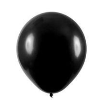 Balão De Látex Preto - 7 Polegadas - 50 Unidades