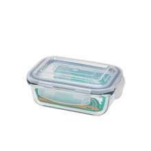Pote Hermético Vidro Borosilicato Retangular Oxford 370 Ml: Freezer Forno