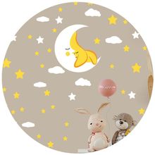 Adesivo Parede Estrelas Lua Nuvens Titulos Estrelas Amarelas