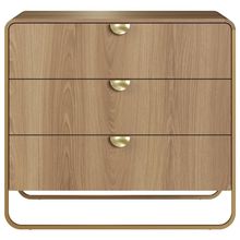 Comoda 3 Gavetas Organica 90 Cm 28068 Artesano Hanover Dourado
