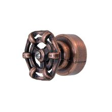 Acabamento Industrial Rustico Registro Pressão Gaveta Cobre Rosé Envelhecido Base Luxo Metal