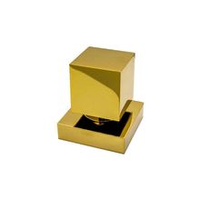 Acabamento Registro Quadrado Dourado Brilhante Padrão Deca