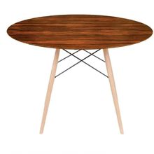 Mesa Eames Eiffel Redonda 100 Cm - Pau Ferro