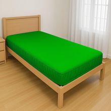 Capa Protetora Impermeável Hospitalar P/ Colchão Lençol Elástico Solteiro 88x188x20cm - Verde Bandeira