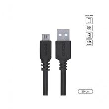 Cabo Para Celular Smartphone Micro Usb Para Usb A 2.0 50 Cm Preto - Pmuap-05