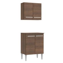 Kit Canto Emilly 4 Portas com Armario Aéreo e Balcão Madesa