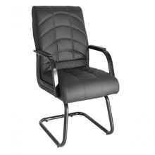 Cadeira Diretor Base Fixa Em S Lyon Preto