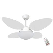 Ventilador Volare Petalo Quad Branco 220v E Controle Remoto