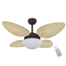 Ventilador Volare P Palmae Natural 220V E Controle Remoto
