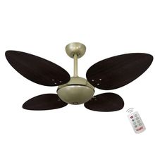 Ventilador Volare Offpetalo Quad Tabaco 220v Controle Remoto