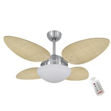 Ventilador Volare P Palmae Natural 220V E Controle Remoto